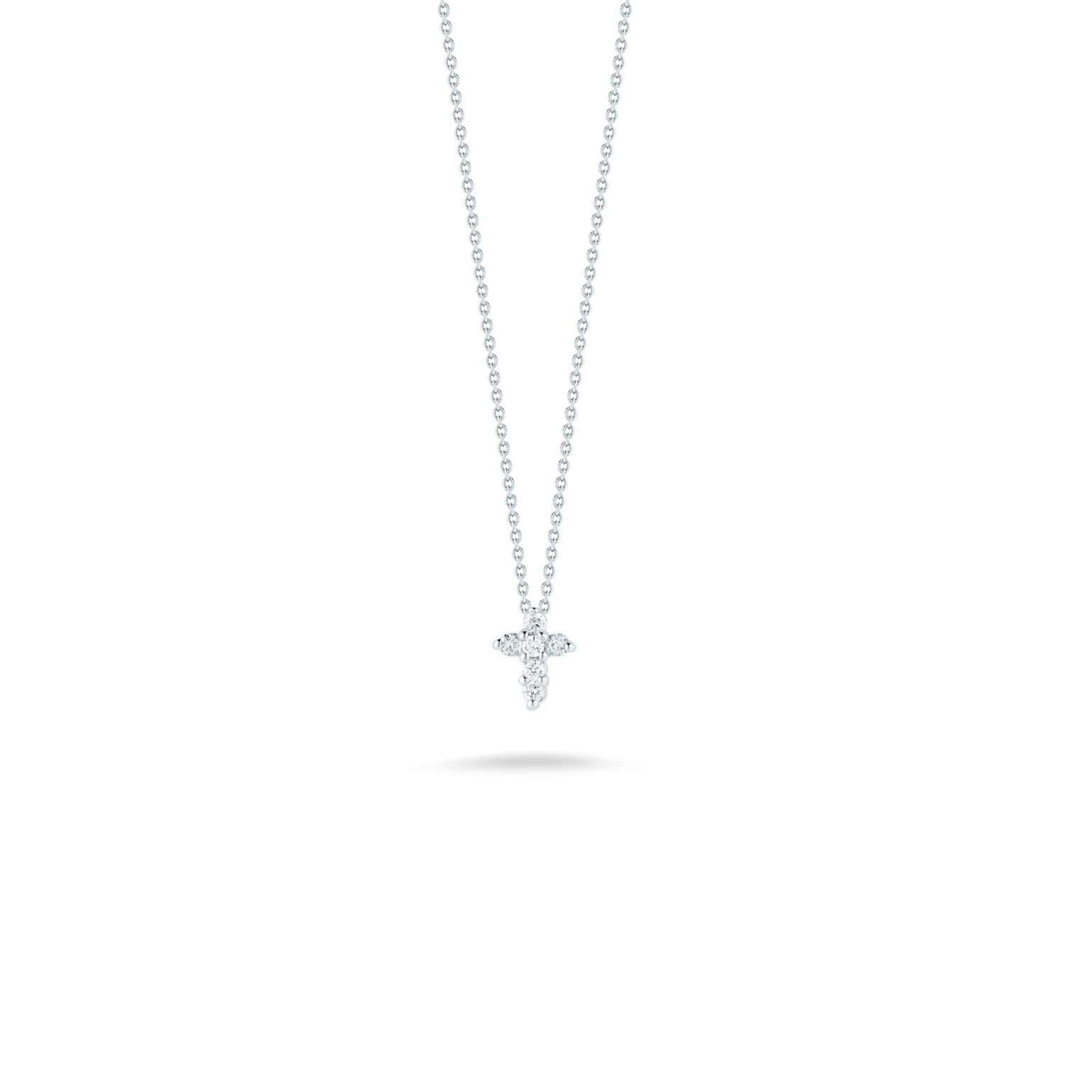 Roberto Coin Baby Cross Pendant With Diamonds