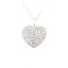 Roberto Coin Puffed Diamond Heart Necklace